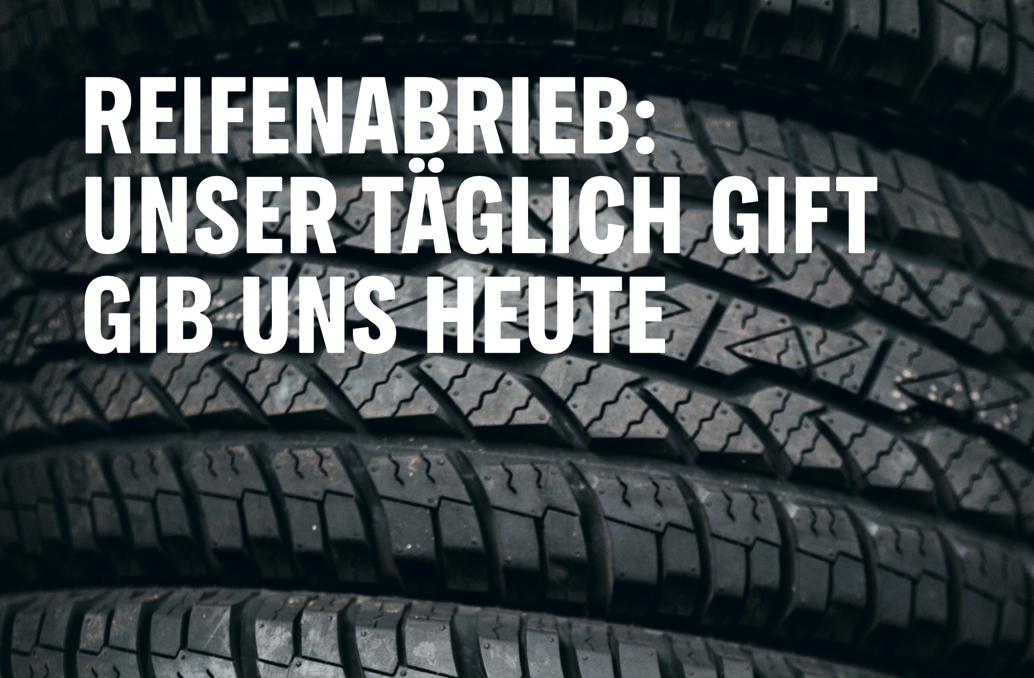 Reifenabrieb: unser tägliches Gift gib uns heute